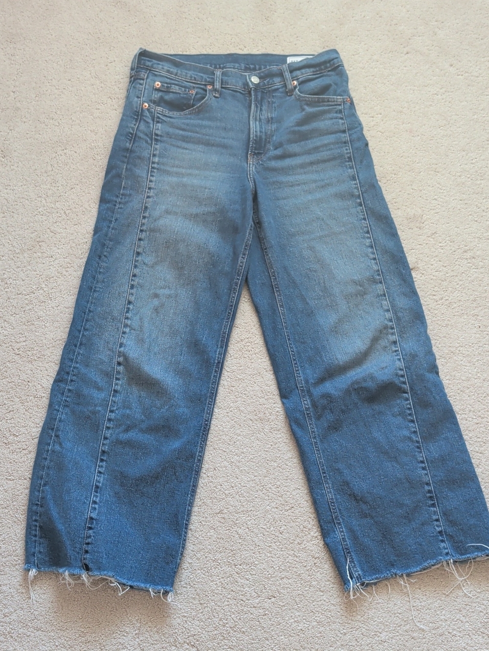 Gap High Rise Stride Ankle Jeans Size 29/8 LONG